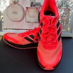 Adidas MEN Neon Pink and Black Sneaker SIZE 9 NWT